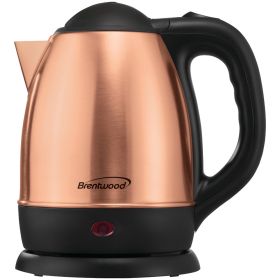 Brentwood Appliances KT-1770RG 1.2-Liter Stainless Steel Cordless Electric Kettle (Rose Gold)