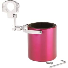 Diamond Plate&trade; Pink Stainless Steel Motorcycle Cup Holder